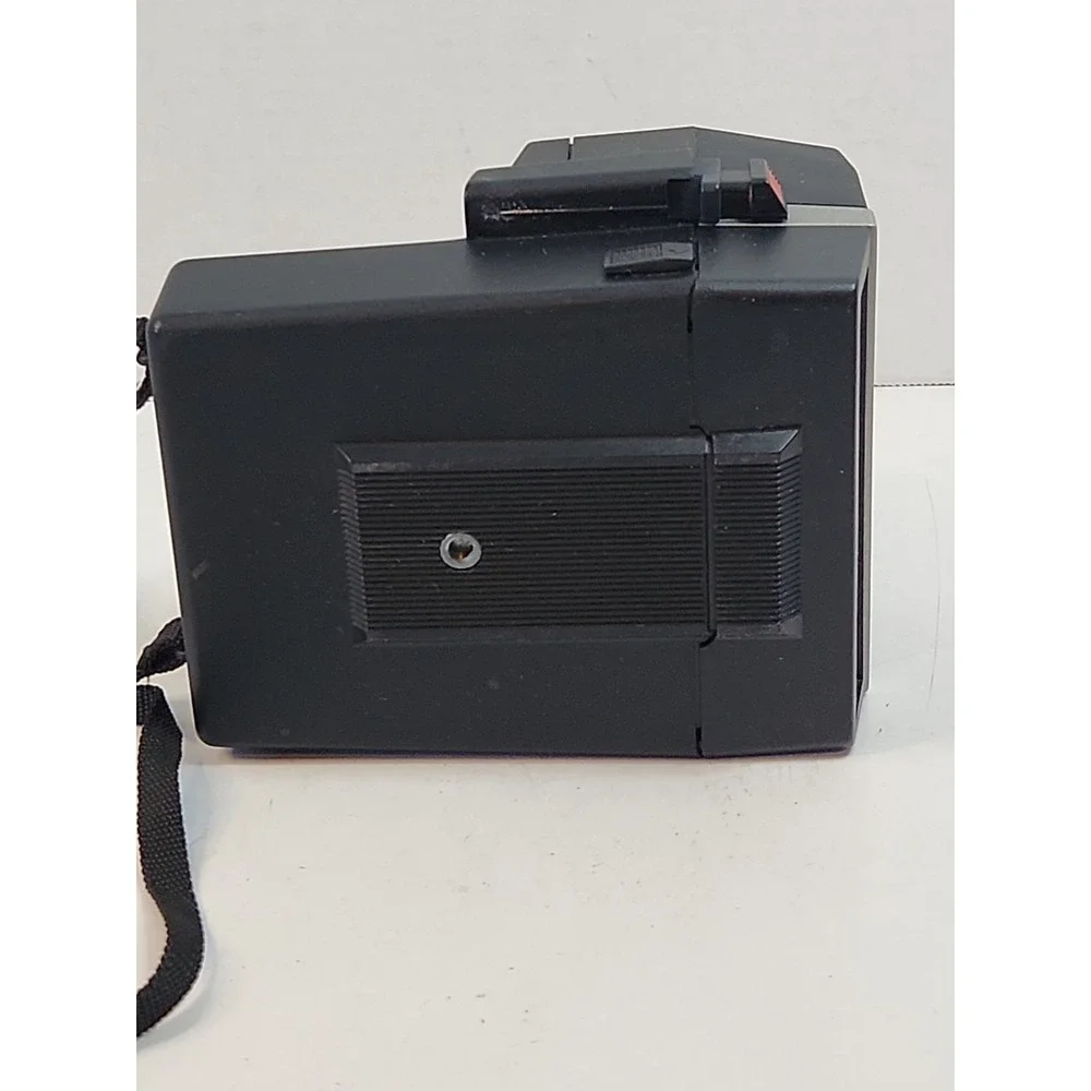 Polaroid Sun 600 LMS Instant Film Camera Black Silver Untested For Parts Repair